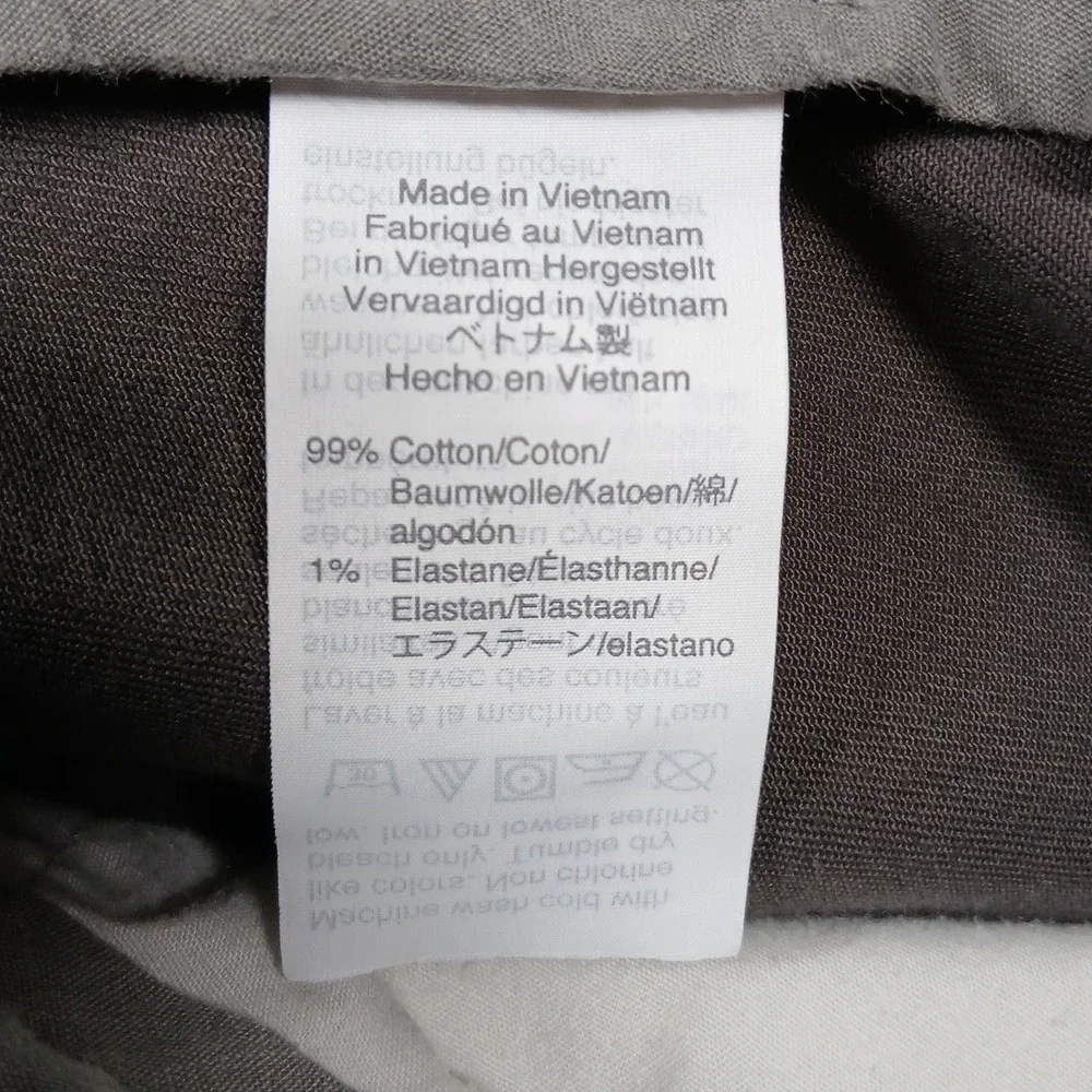 J.Crew Flex Slim Chino Pants Mens‎ 34x34 Gray Stretch